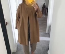 Cos Leather Coat Size Uk 14