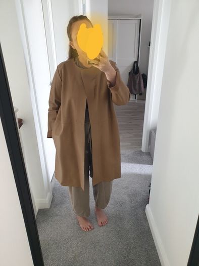 Cos Leather Coat Size Uk 14