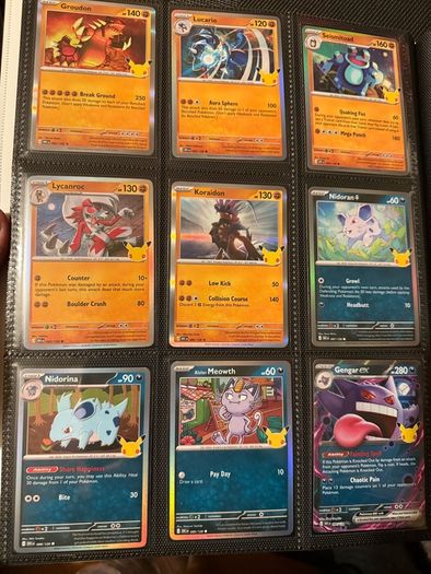 30th Anniversary Pokemon cards base set