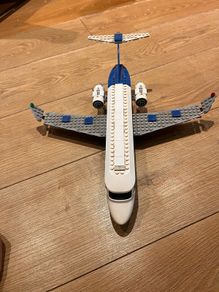 Two lego airplains