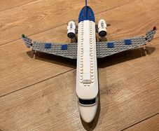 Two lego airplains