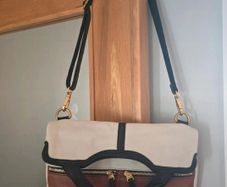 Fossil Erin Colourblock Foldover Tote Ladies Crossbody Handbag