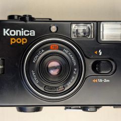 Konica Pop 35mm Point & Shoot with SHARP Hexanon Lens. Fully Tested