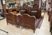 19th Century French / Belgian Walnut Twin Bedroom Suite