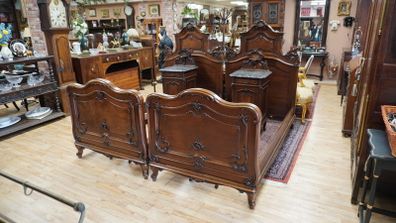 19th Century French / Belgian Walnut Twin Bedroom Suite