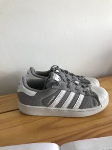 Grey adidas superstar