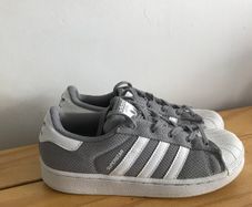 Grey adidas superstar
