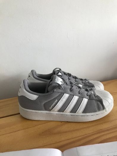 Grey adidas superstar