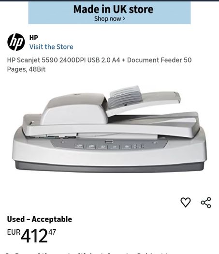 hp Scanjet 5590 (Digital Flatbed Scanner)
