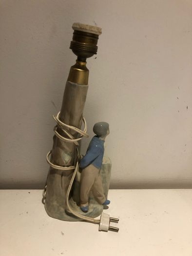 REX handmade porcelain lamp, Spain