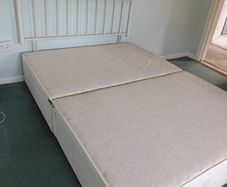 free double bed frame and metal headboard