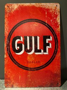 Gulf Tin Metal sign 1