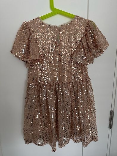 Sparkly sequin dress for a girl, 116cm, 5-6 years