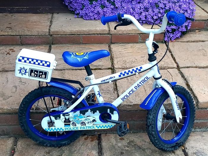 kids 14in police bike