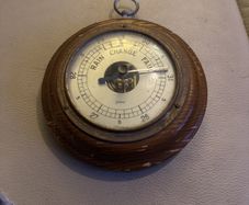 analog aneroid barometer