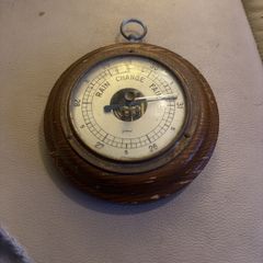 analog aneroid barometer