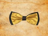 Gold and Black Satin BowTie