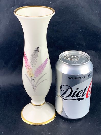 Mid Century Floral Pattern Bavarian vase