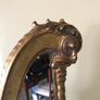 Antique Harp Shaped Tabletop Mirror Image 7