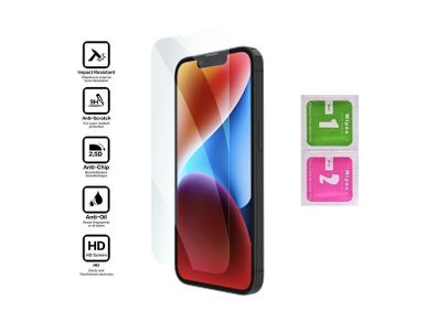 For iPhone 14 Plus Tempered Glass Screen Protector Saver Cover Case Friendly New - FHT33IPTG
