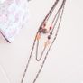 Beaded Necklace - 3 Chains Attached Image 2