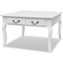 Coffee Table with 4 Drawers White Image 7