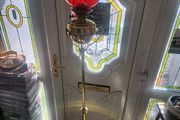 Beautiful heavy brass telescopic working oil lamp.
