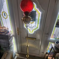 Heavy brass telescopic oil lamp
