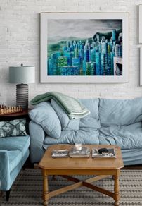 Acrylic Painting / cityscape / contemporary art  / wall art