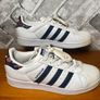 Adidas Superstar Ladies White Leather Trainers Floral Twist Stripes UK4 EUR36.5 Image 3