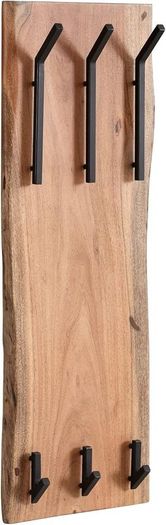 Wall Coat Rack Acacia Solid Wood