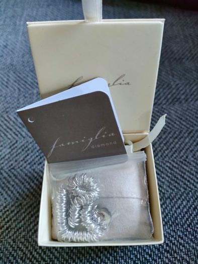 Mamas & Papas Silver Diamond Double Heart Bracelet