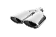 Brand New Double exhaust trim tailpipe exhaust universal muffler