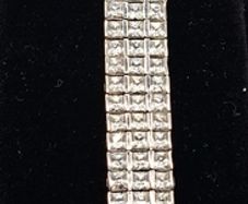 Vintage sterling silver tennis bracelet