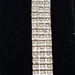 Vintage sterling silver tennis bracelet