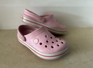 Pink Junior Size 12 Crocs
