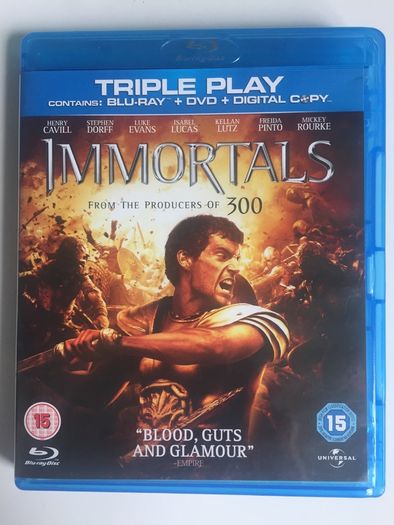 Immortals [2011] Henry Cavill, Stephen Dorff, Luke Evans, John Hurt, Isabel Lucas & Mickey Rourke [Blu-ray Movie]