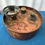 Vintage Copper Double Burner Oil Lamp Image 3