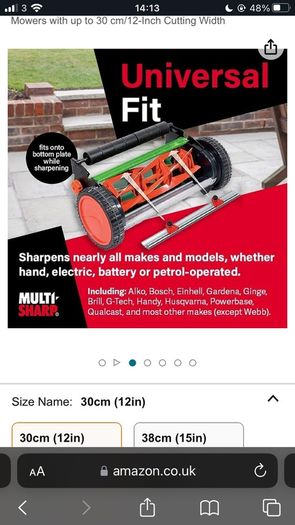 Manual lawnmower sharpening kit