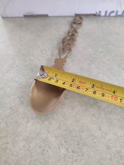 Vintage Brass Celtic Love Spoon