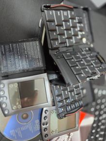Palm Pilot M505 M500 with chargers and fold up keyboard