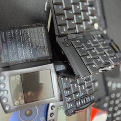 Palm Pilot M505 M500 with chargers and fold up keyboard