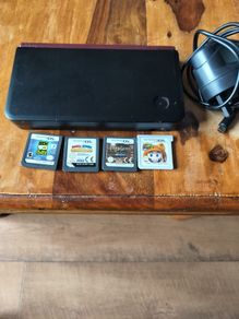 Nintendo DS XL with 4 Games