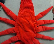 Lovely soft bright red Scorpion Hand Puppet
