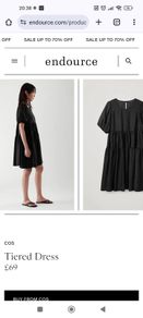 cos black dress