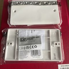 blanking plate White Double size NEW