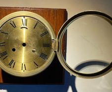brass wall clock Ansonia clock company for parts /repair