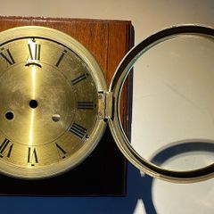 brass wall clock Ansonia clock company for parts /repair