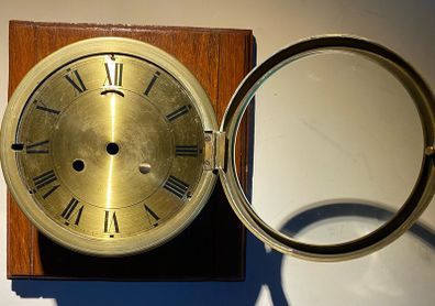 brass wall clock Ansonia clock company for parts /repair