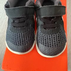 Nike toddler shoes size UK4.5 EU21 black white